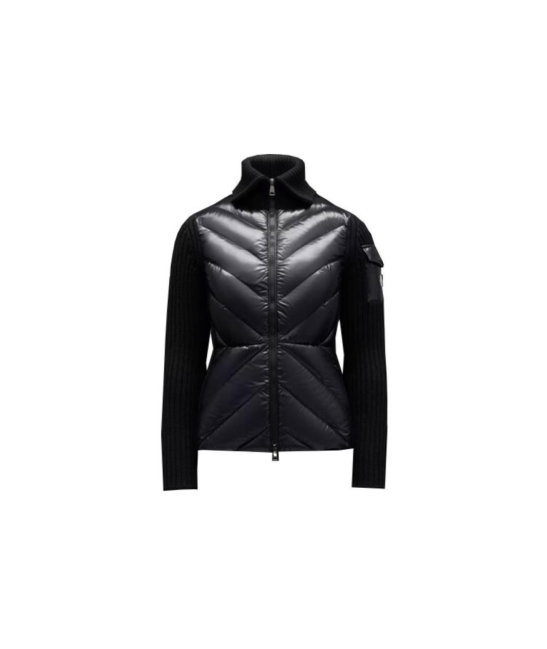 MONCLER Черный пуховик, фото 6