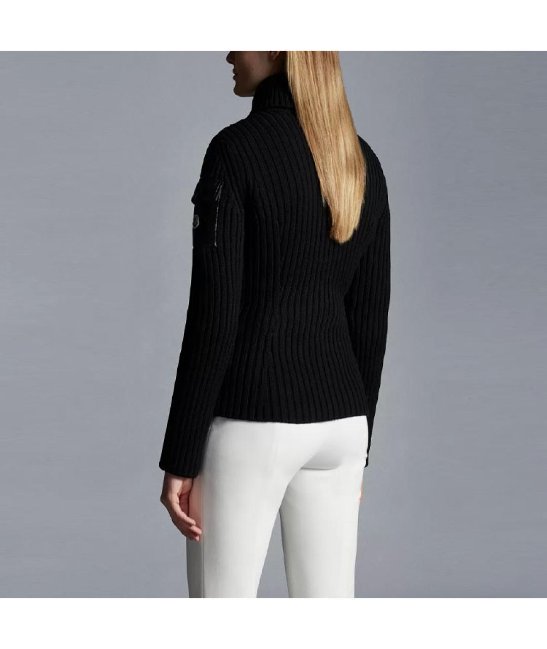 MONCLER Черный пуховик, фото 3