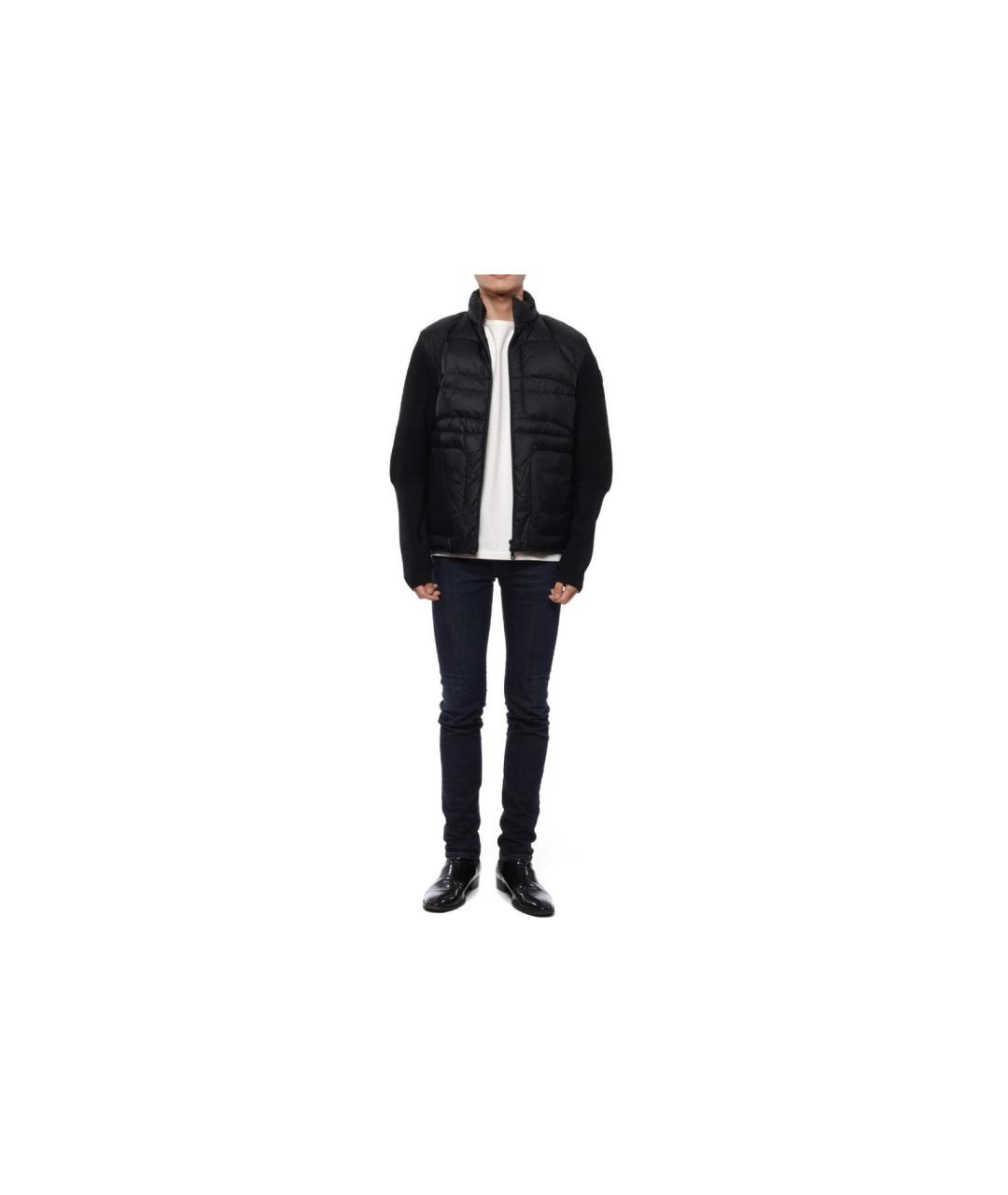 MONCLER Черный пуховик, фото 5