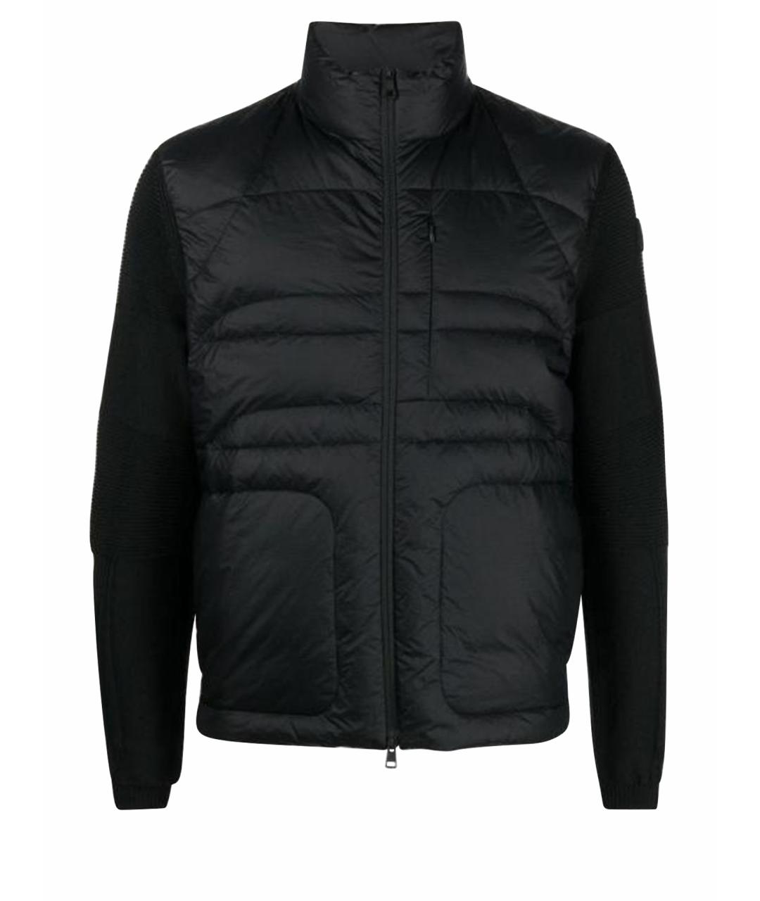 MONCLER Черный пуховик, фото 1