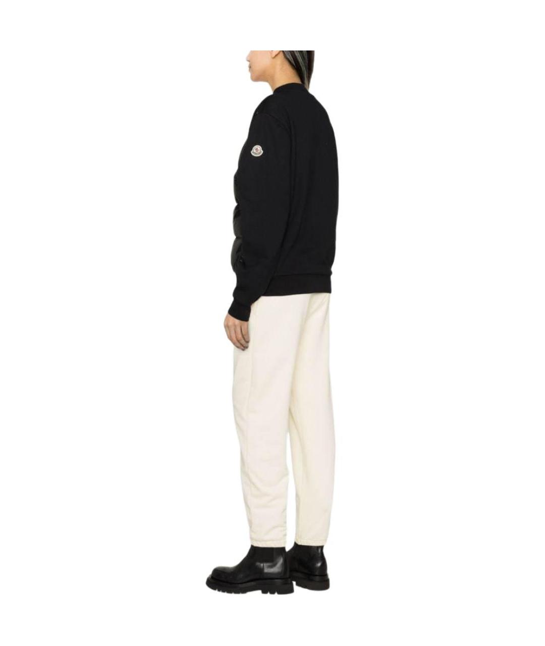 MONCLER Черный пуховик, фото 4