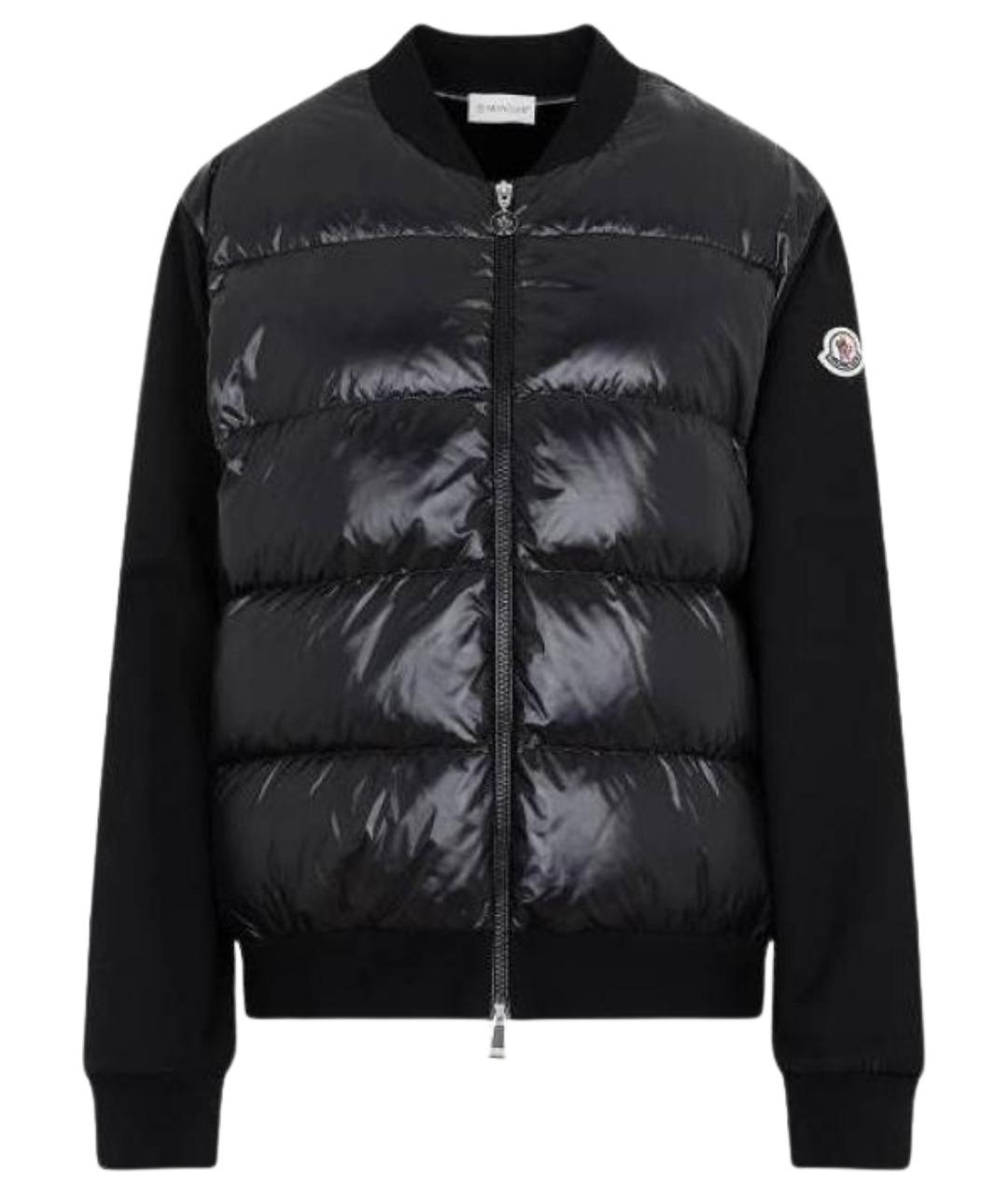 MONCLER Черный пуховик, фото 1