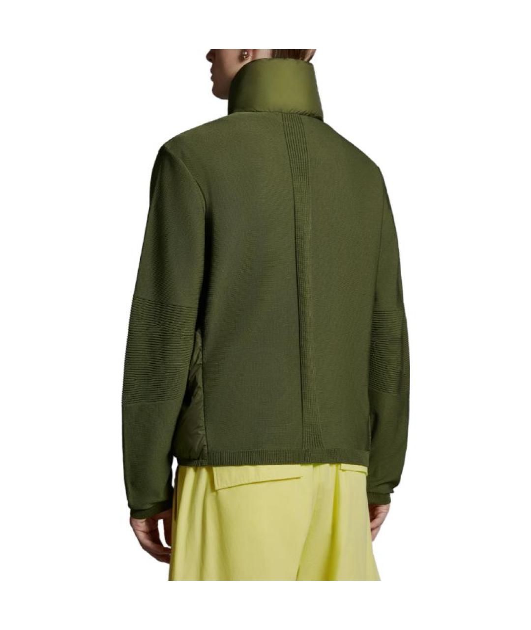MONCLER Зеленый пуховик, фото 3