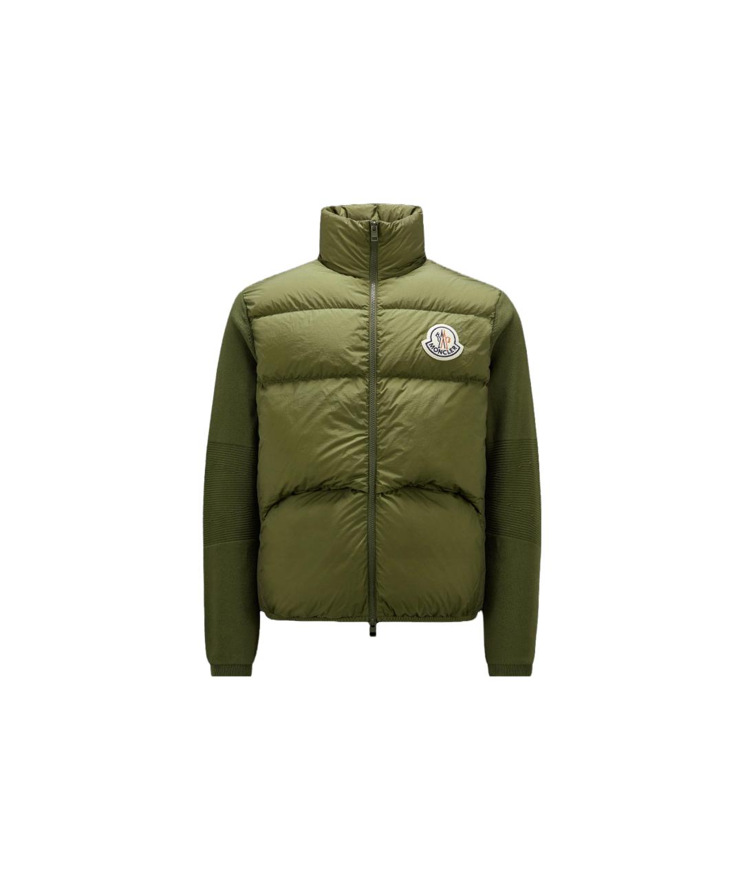 MONCLER Зеленый пуховик, фото 6