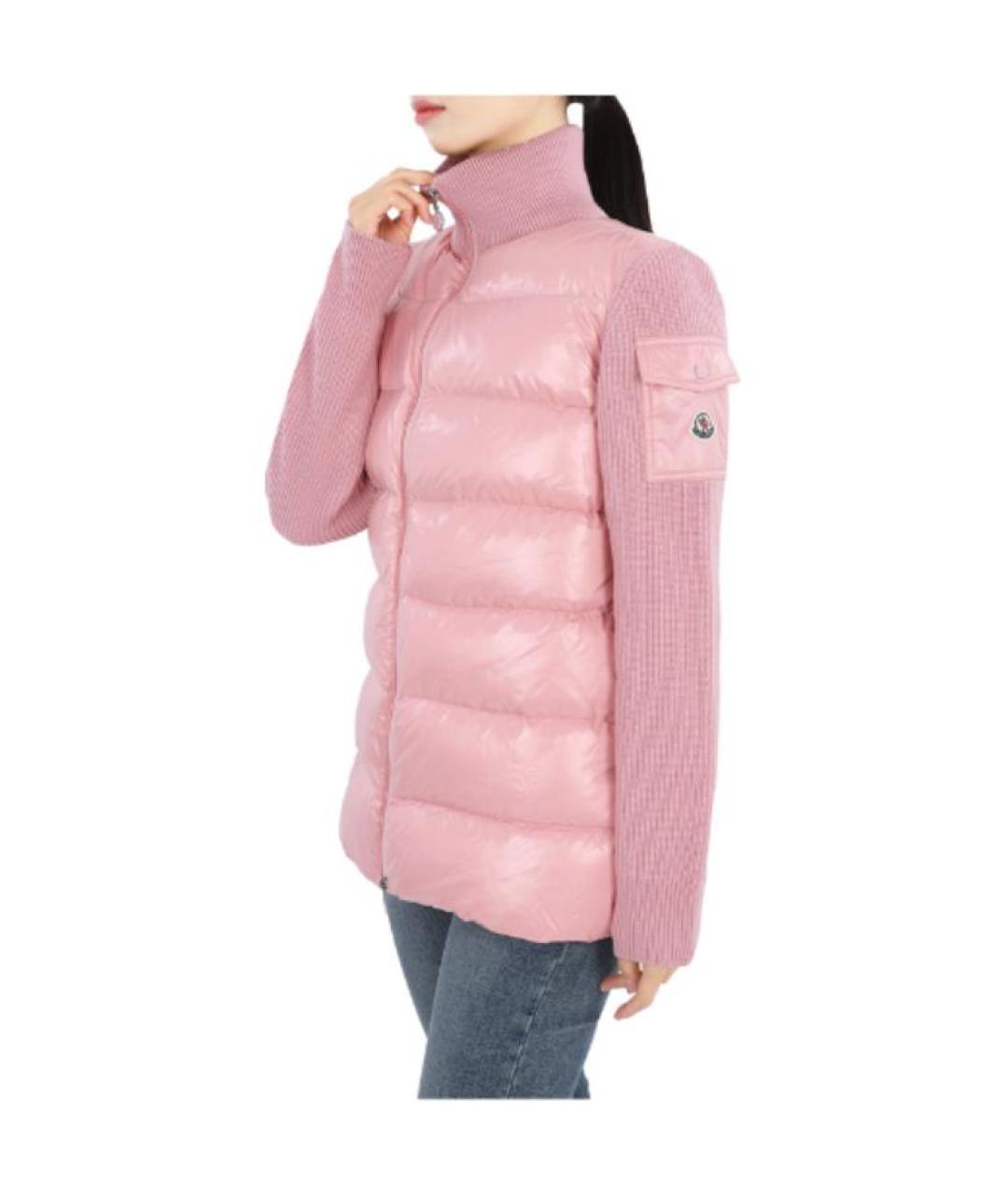 MONCLER Розовый пуховик, фото 5