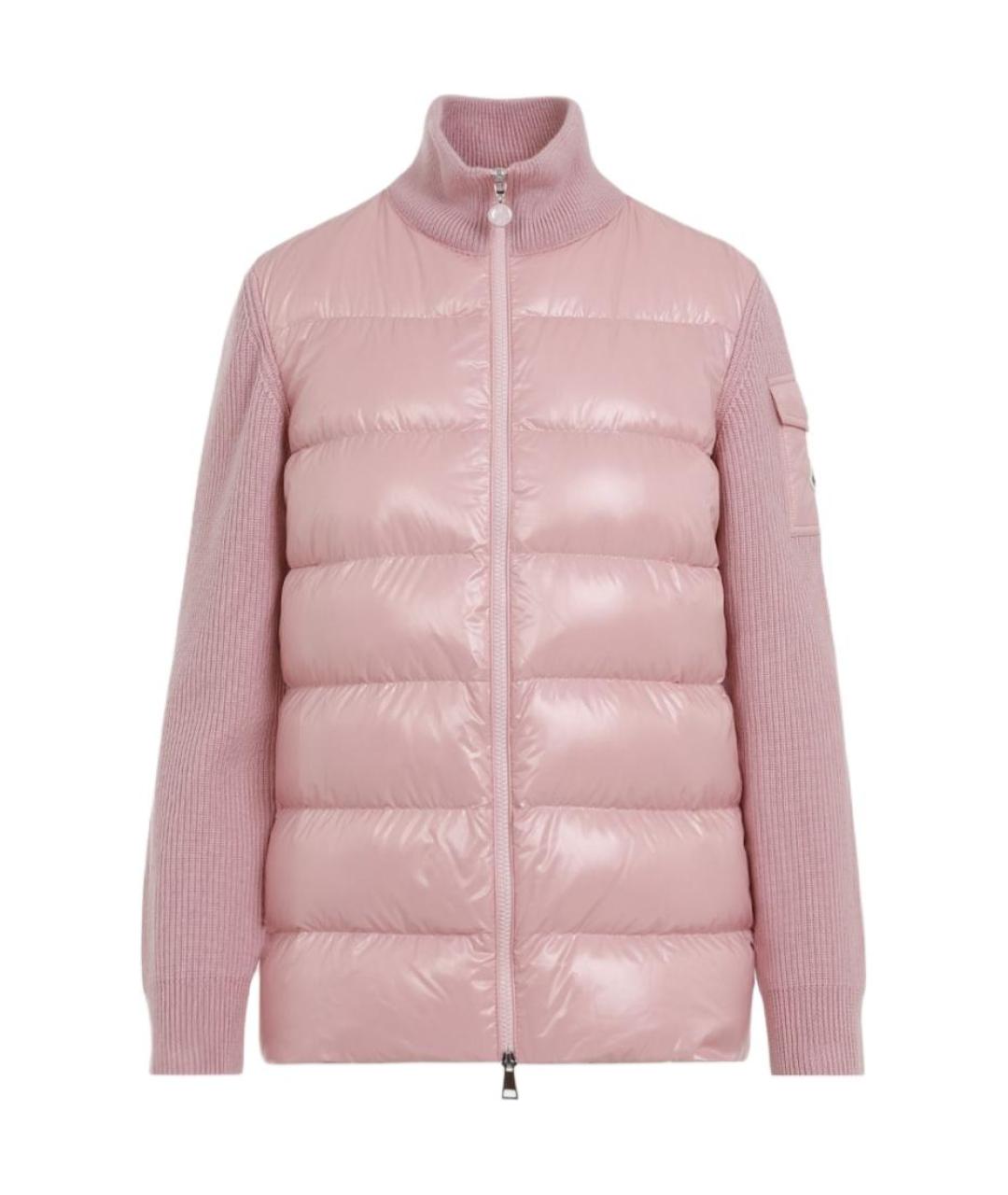 MONCLER Розовый пуховик, фото 1