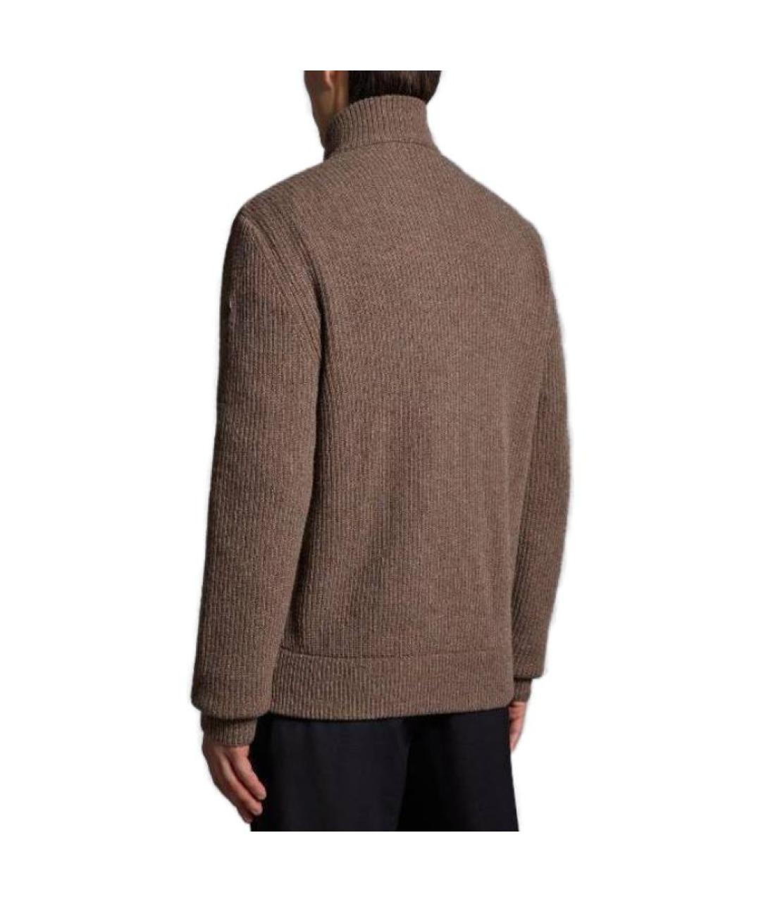 MONCLER Коричневый пуховик, фото 3