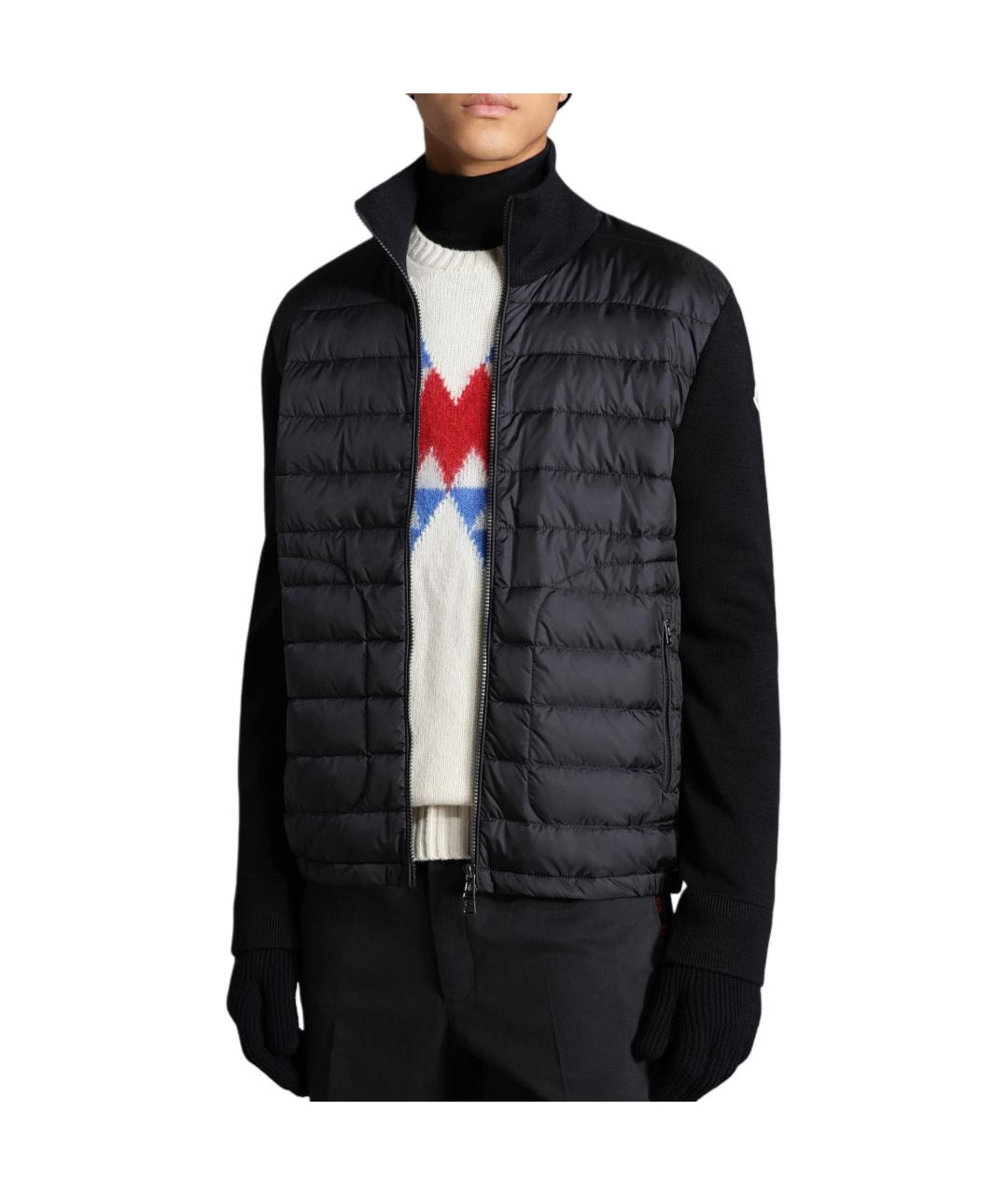 MONCLER Темно-синий пуховик, фото 5