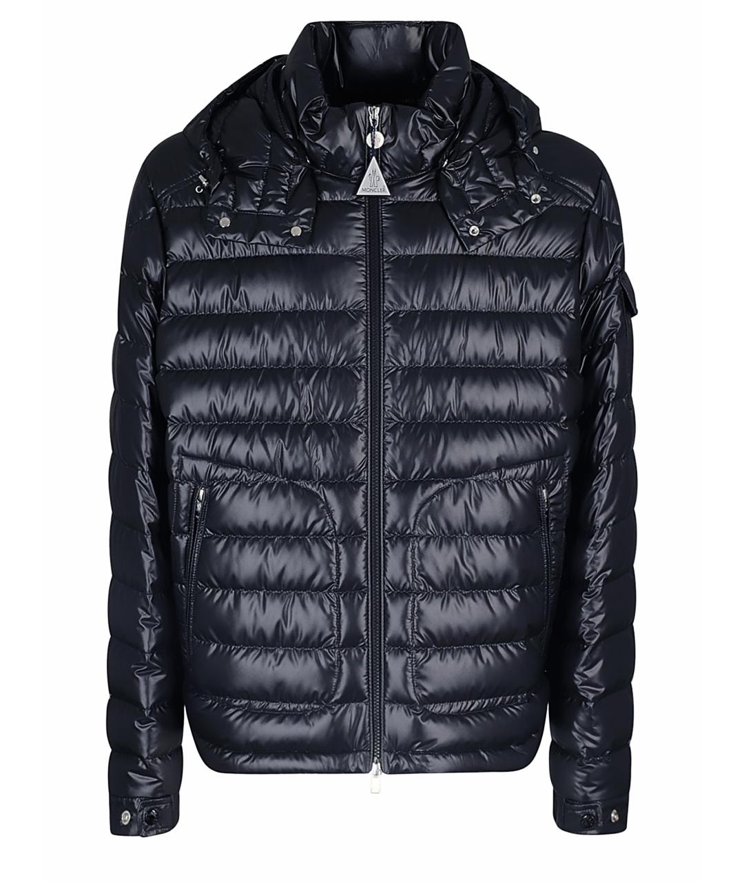 MONCLER Темно-синий пуховик, фото 1