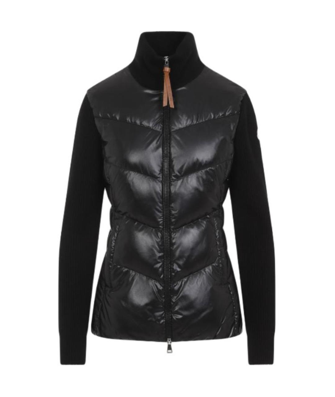 MONCLER Черный пуховик, фото 1