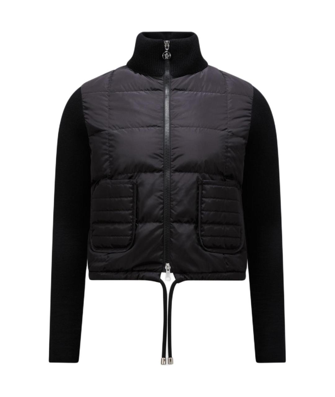 MONCLER Черный пуховик, фото 1