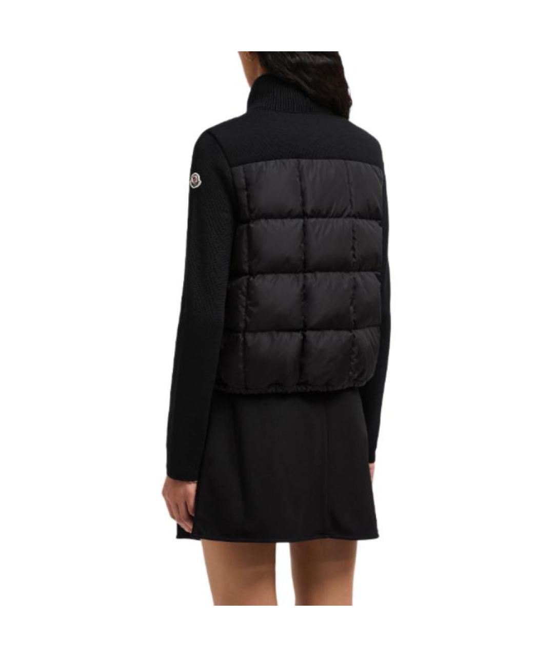MONCLER Черный пуховик, фото 3