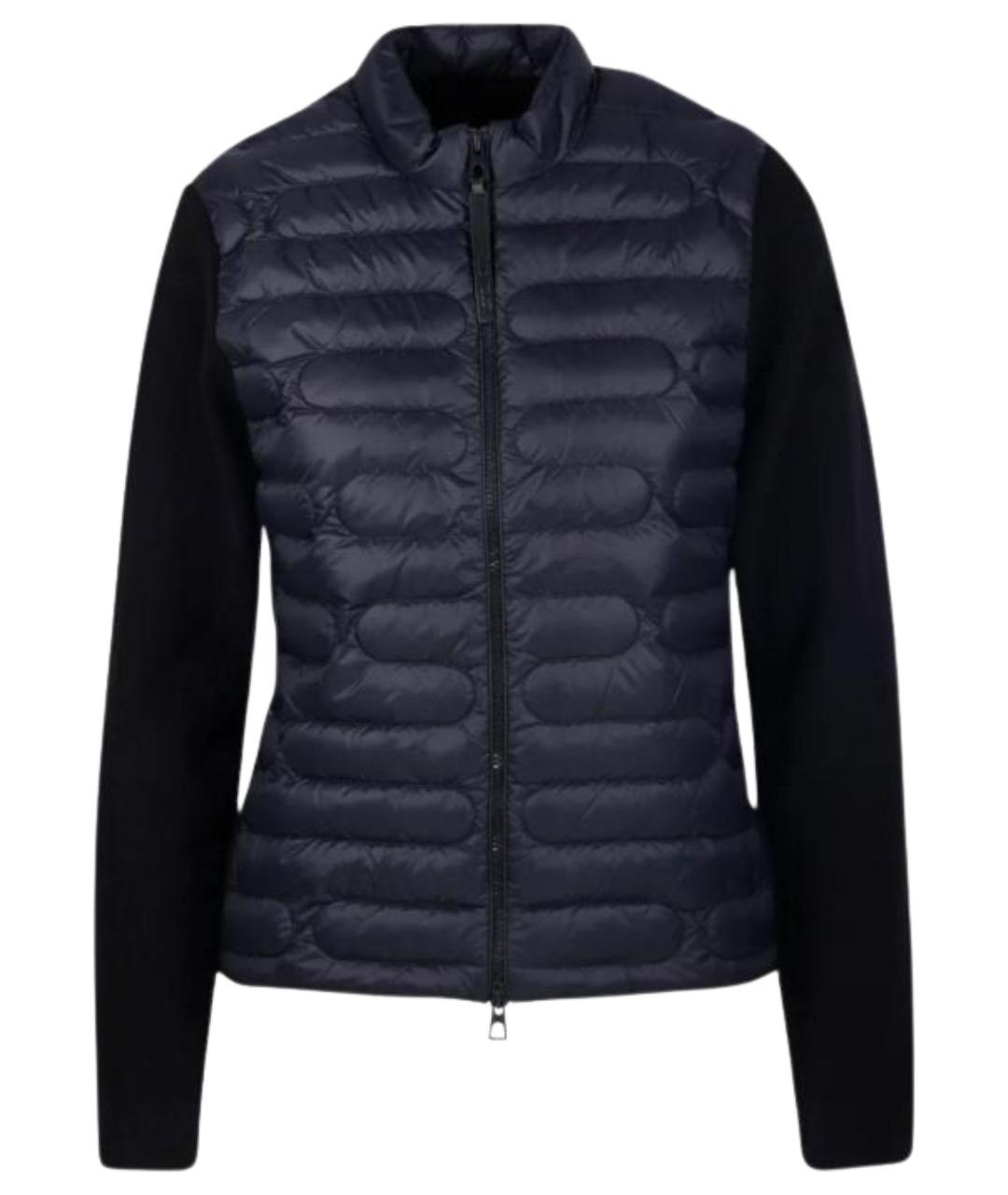 MONCLER Черный пуховик, фото 1