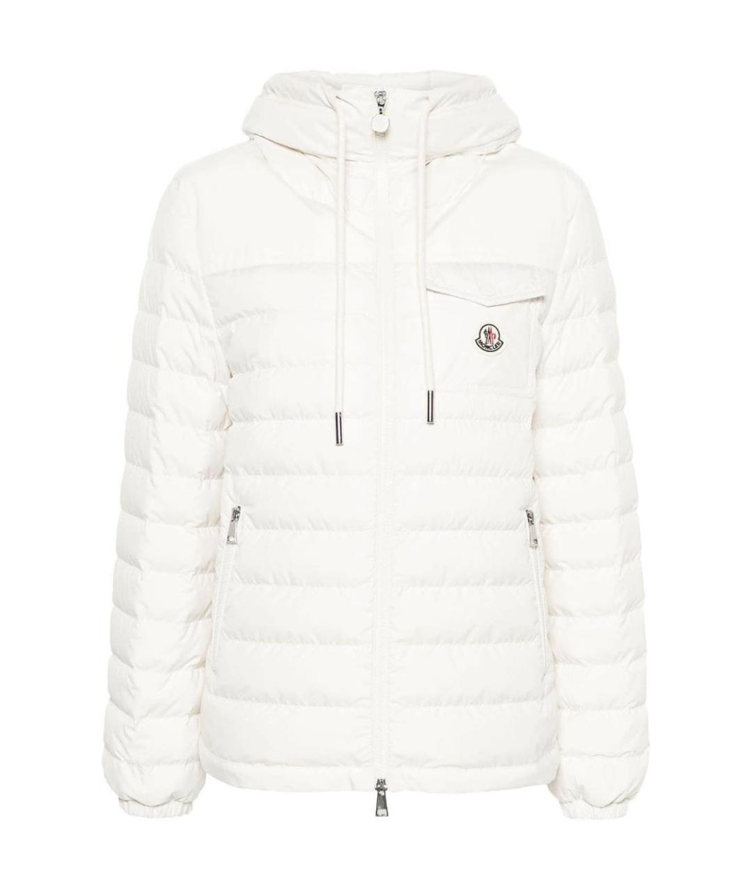 MONCLER Белый пуховик, фото 1