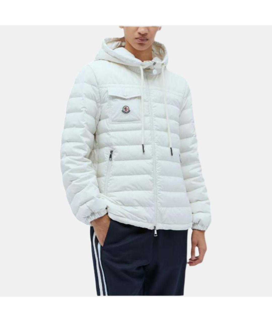 MONCLER Белый пуховик, фото 2