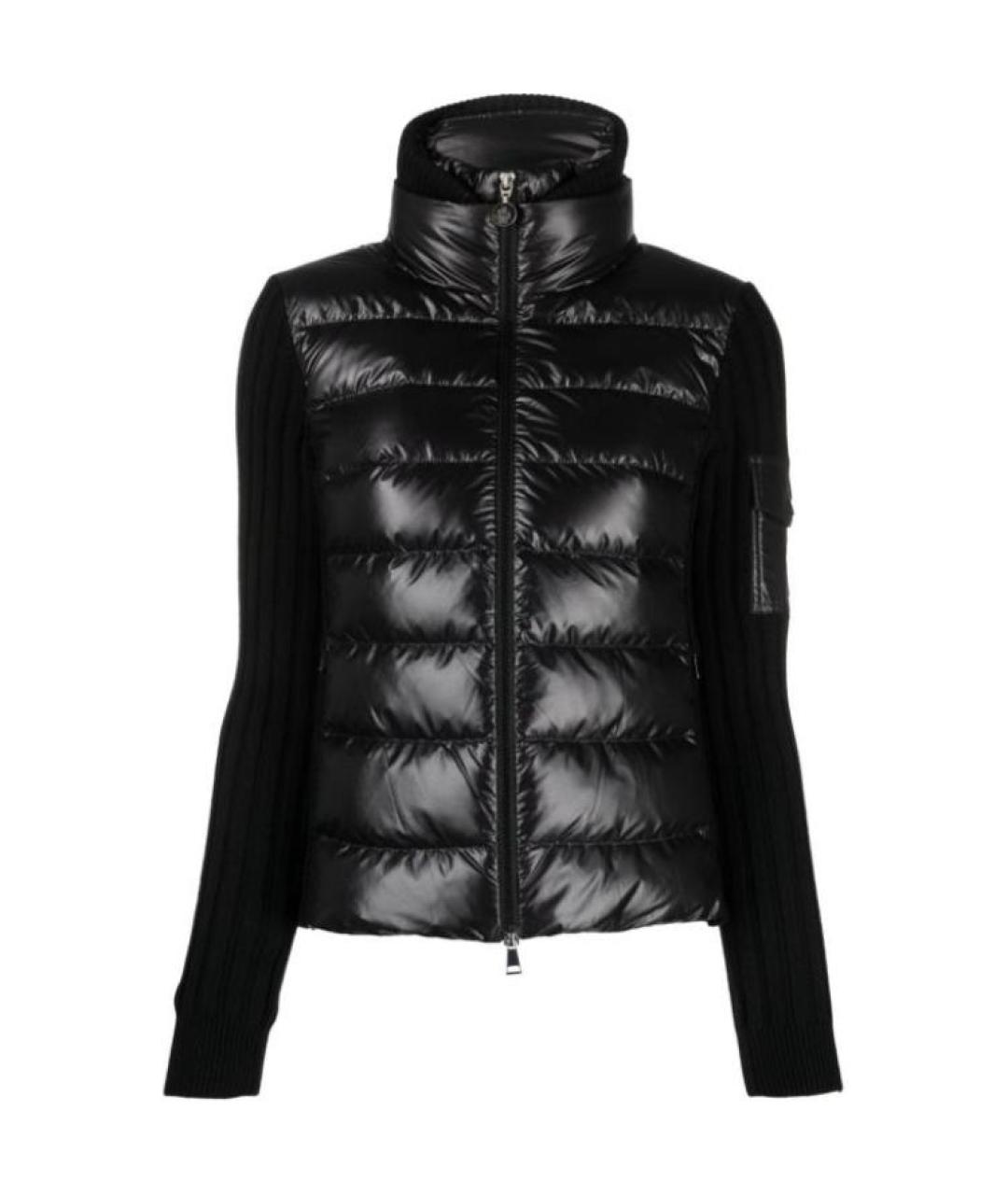 MONCLER Черный пуховик, фото 1
