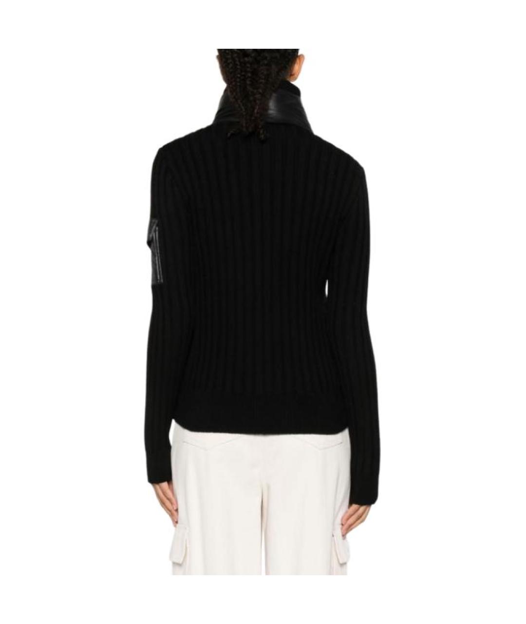 MONCLER Черный пуховик, фото 4