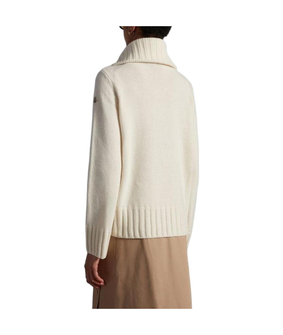 MONCLER Белый пуховик, фото 4