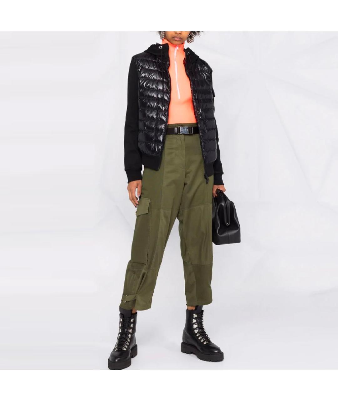 MONCLER Черный пуховик, фото 2