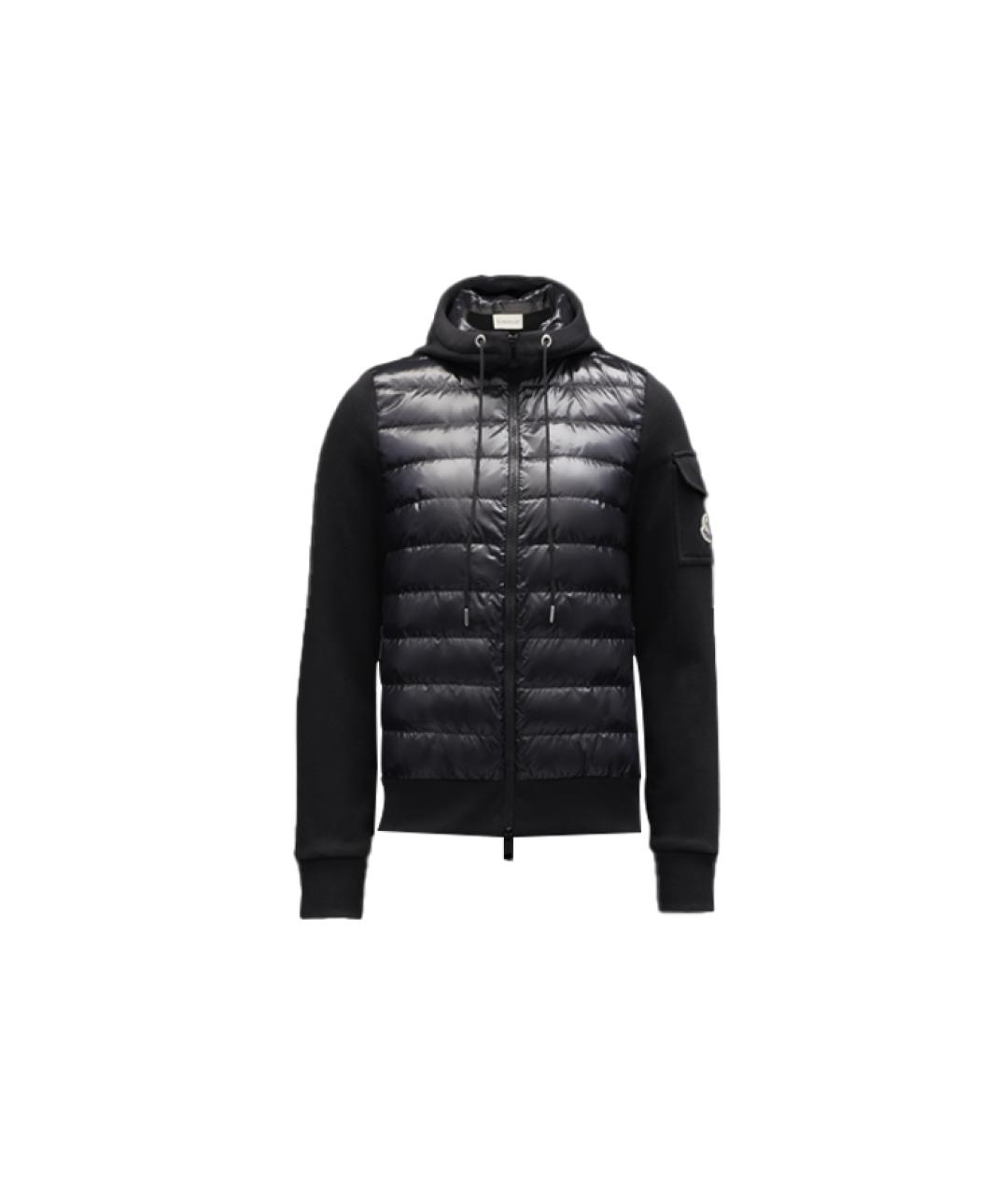 MONCLER Черный пуховик, фото 6