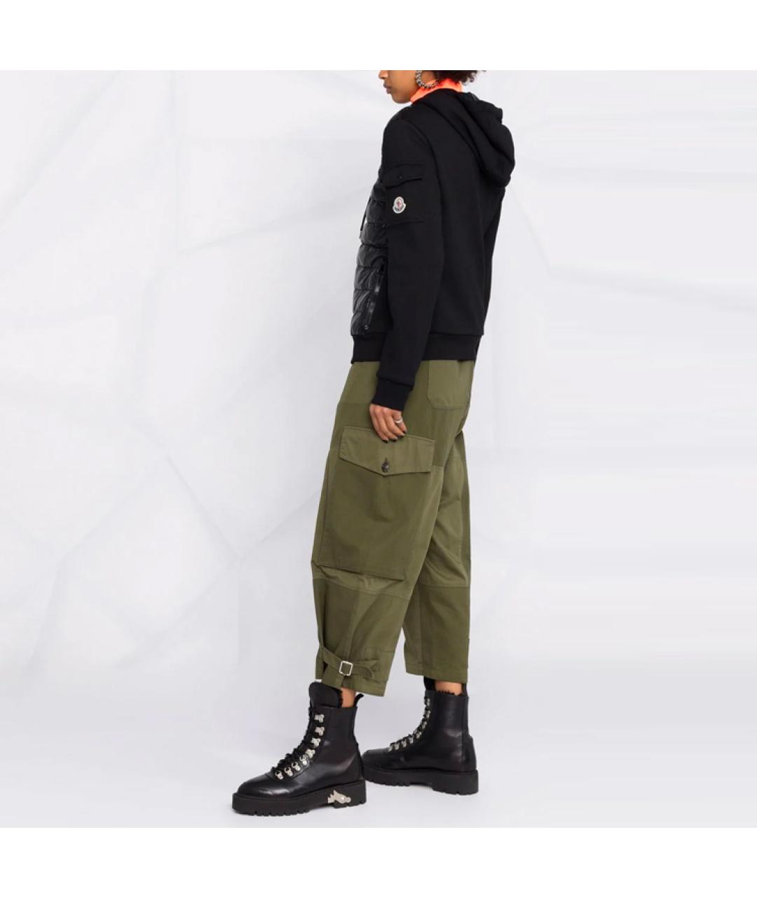 MONCLER Черный пуховик, фото 4
