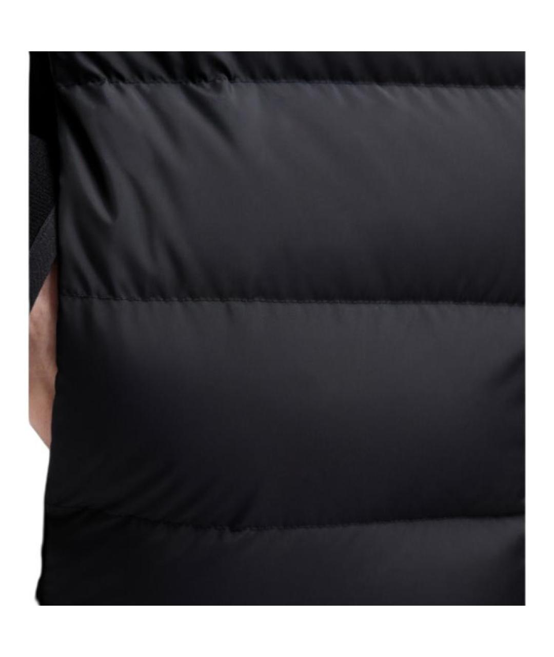 MONCLER Черный пуховик, фото 5