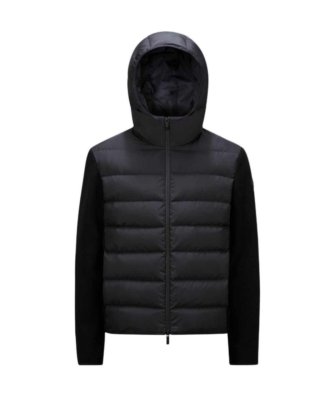 MONCLER Черный пуховик, фото 1