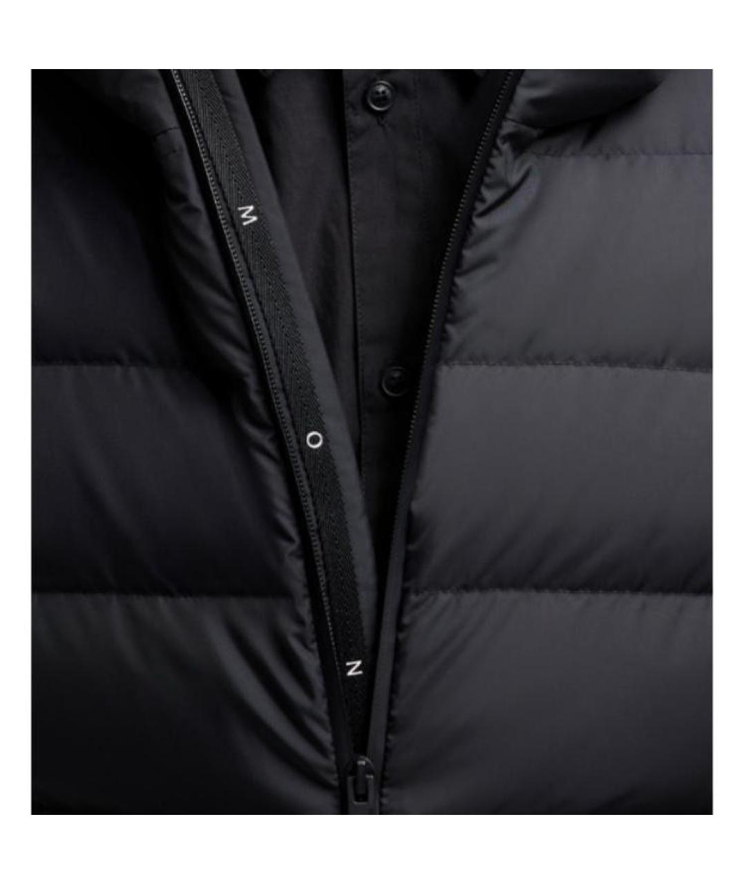 MONCLER Черный пуховик, фото 6