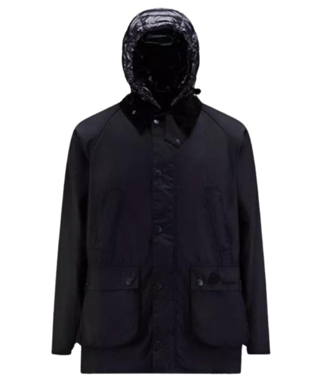 MONCLER Черный пуховик, фото 1