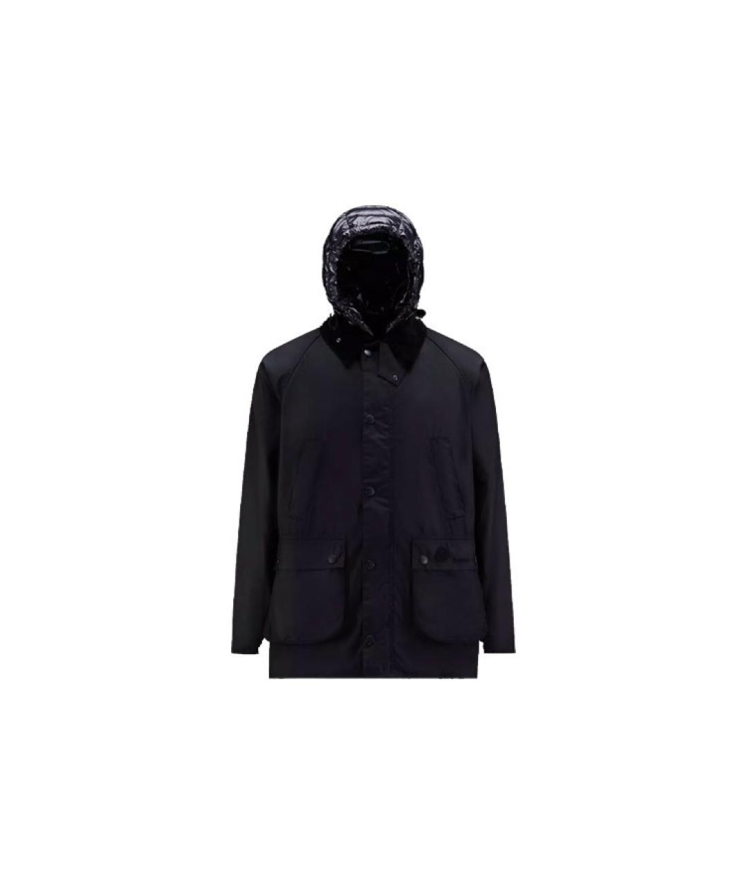 MONCLER Черный пуховик, фото 5