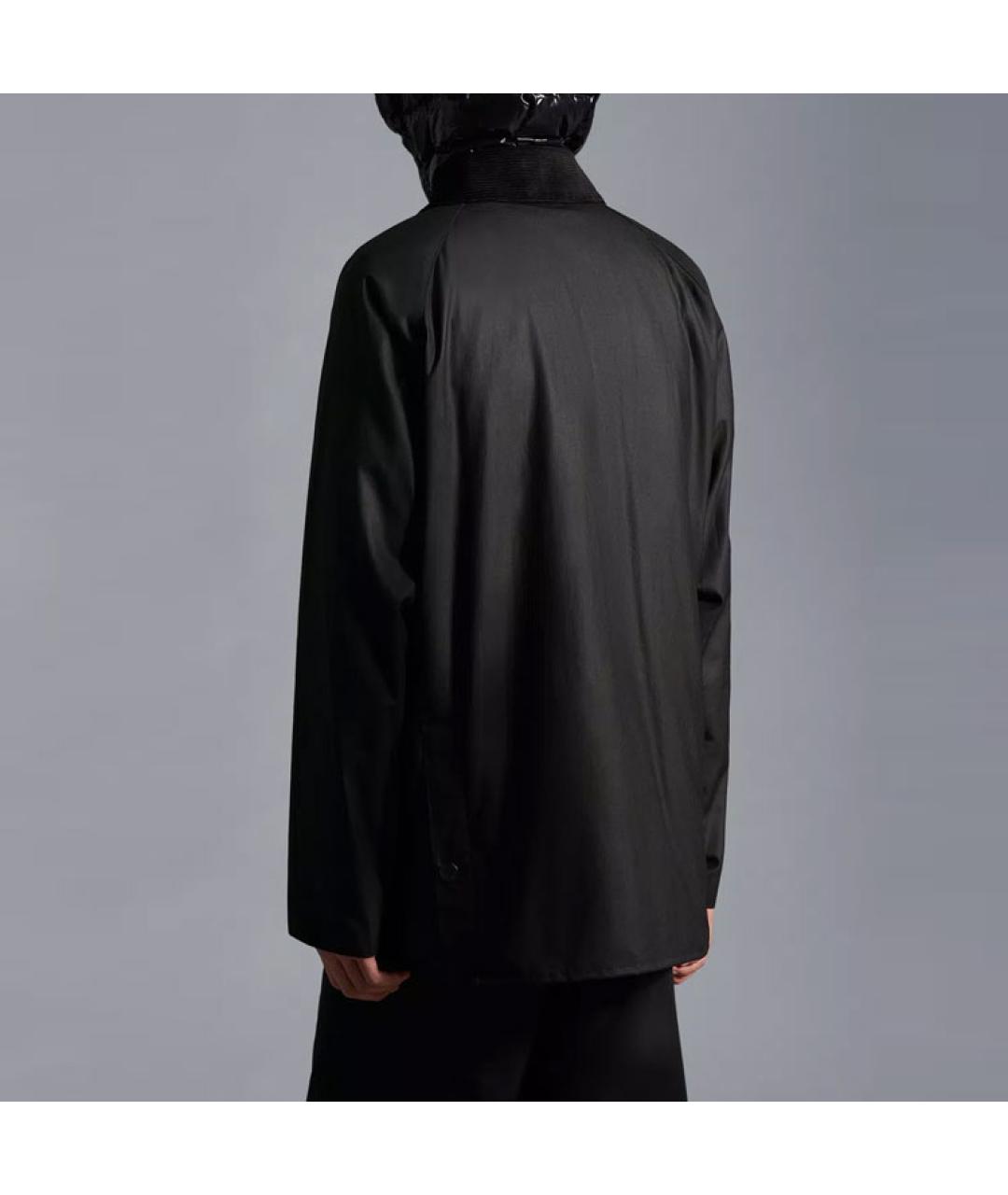 MONCLER Черный пуховик, фото 4