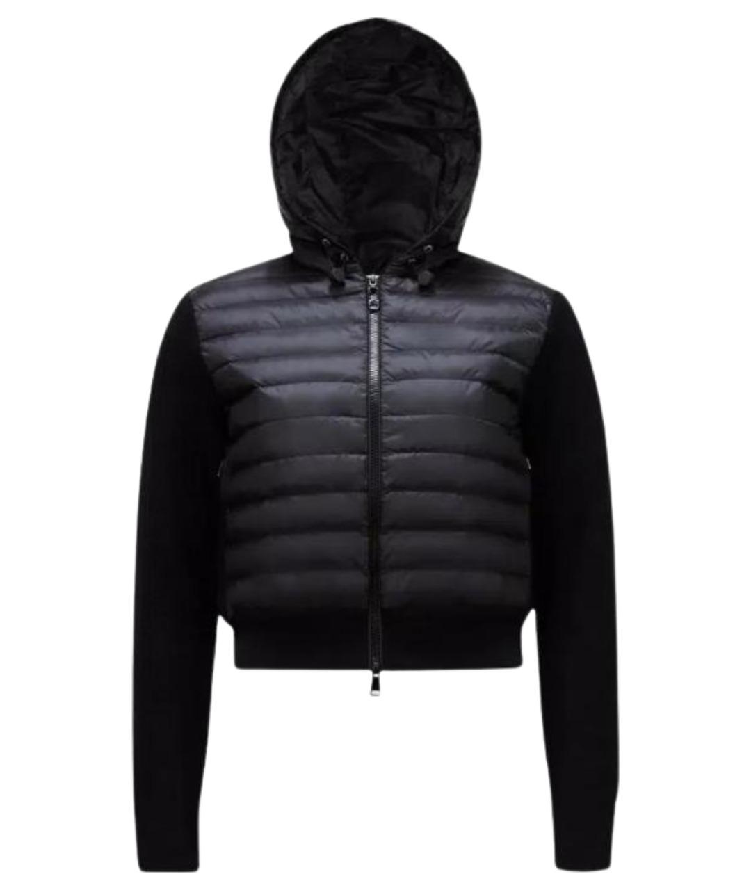 MONCLER Черный пуховик, фото 1