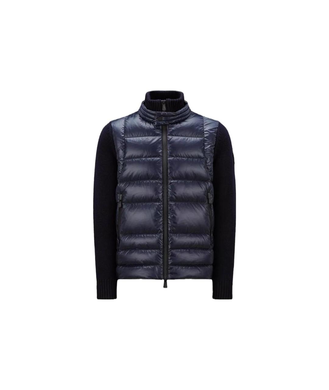 MONCLER Темно-синий пуховик, фото 6