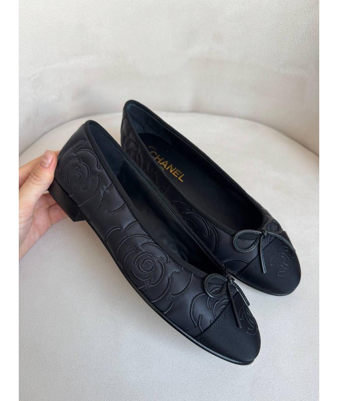CHANEL Темно-синие балетки, фото 4