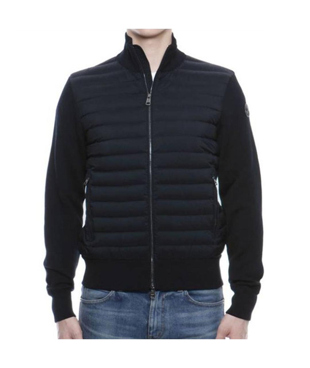 MONCLER Темно-синий пуховик, фото 3