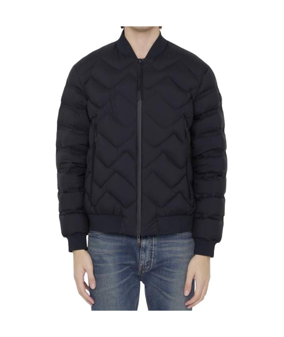 MONCLER Черный пуховик, фото 2
