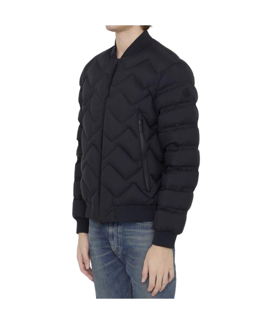 MONCLER Черный пуховик, фото 4