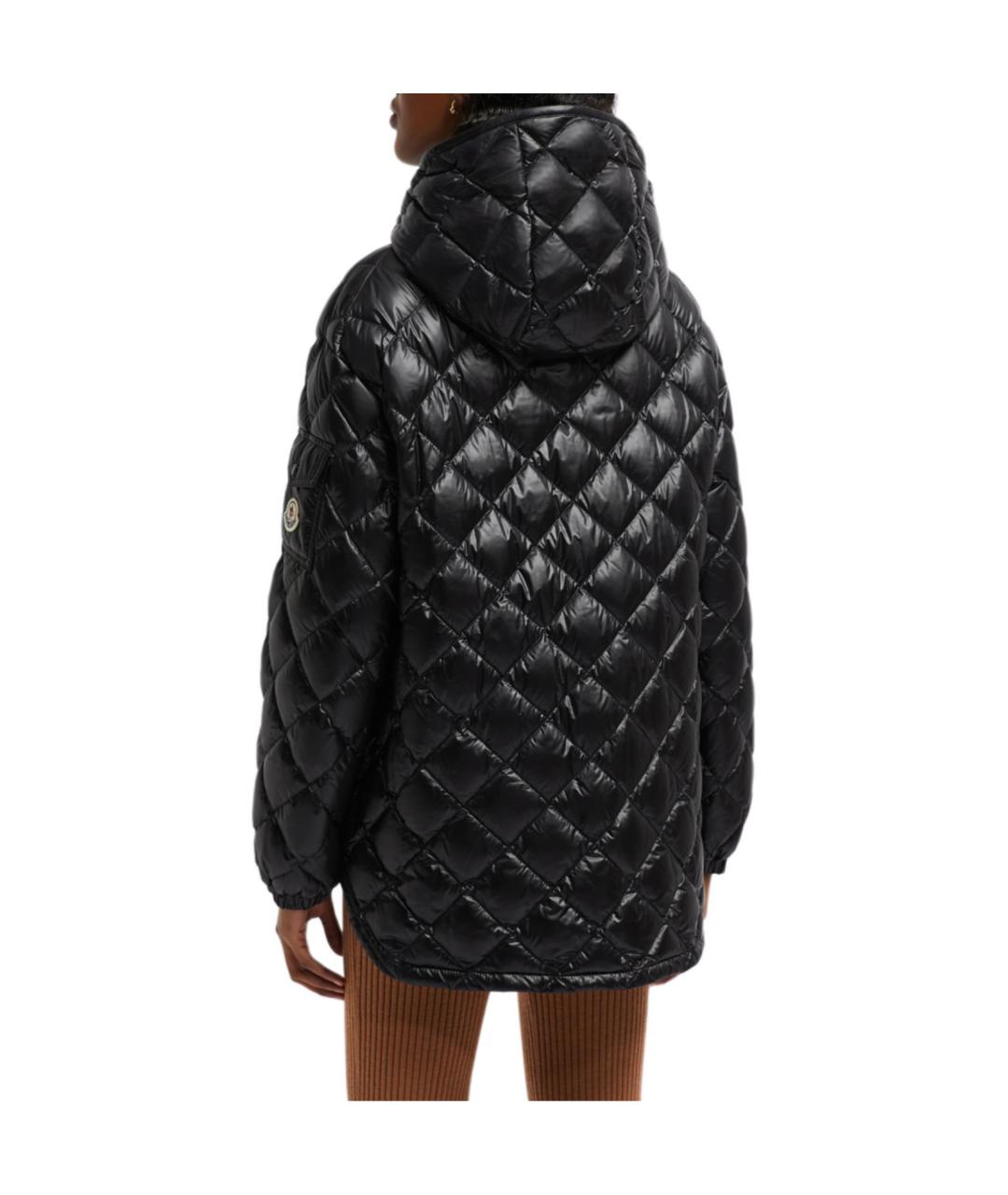 MONCLER Черный пуховик, фото 3
