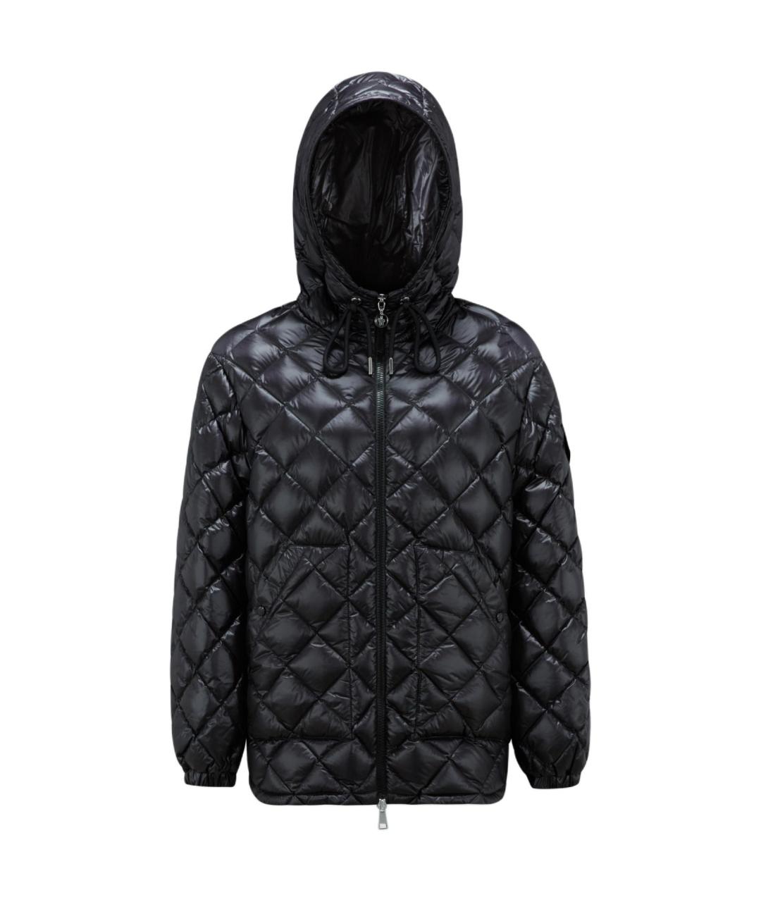 MONCLER Черный пуховик, фото 1