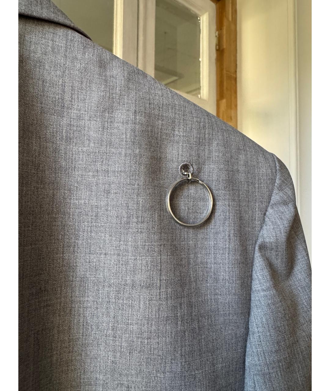 1017 ALYX 9SM Серый шерстяной жакет/пиджак, фото 5