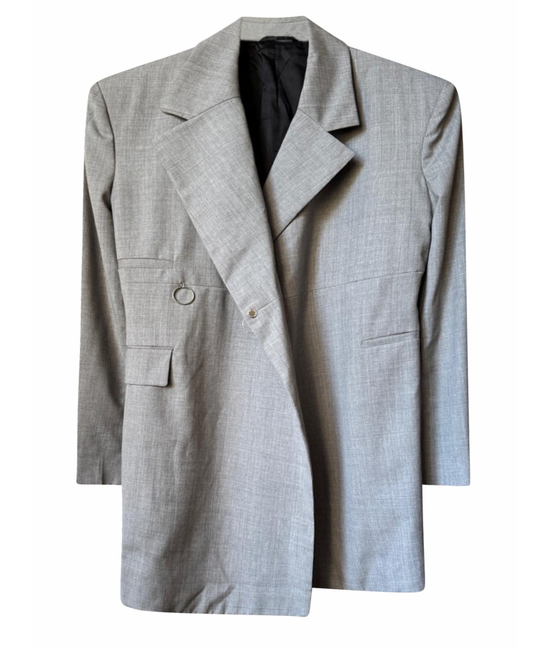 1017 ALYX 9SM Серый шерстяной жакет/пиджак, фото 1