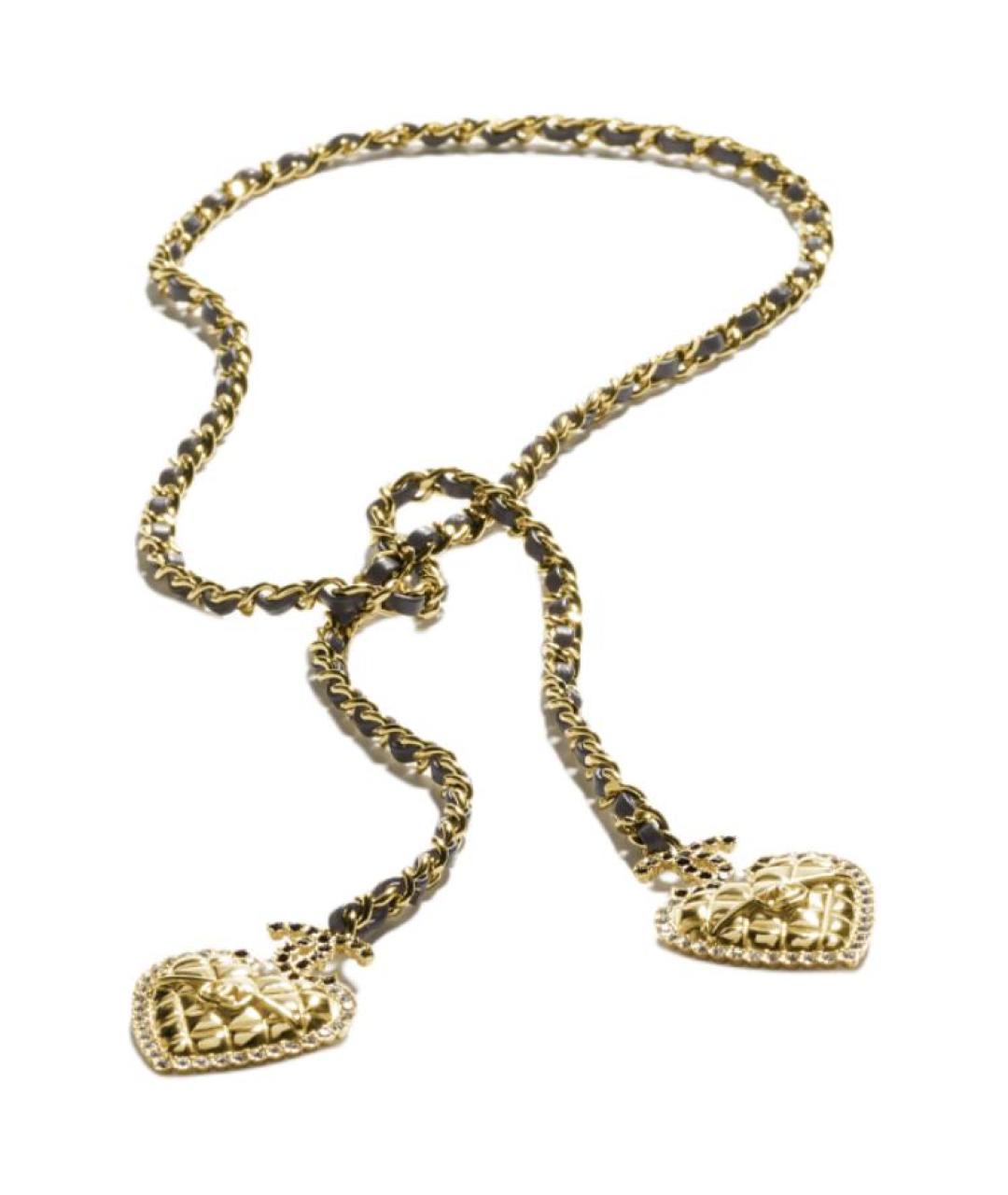 CHANEL Золотая металлическая подвеска, фото 1