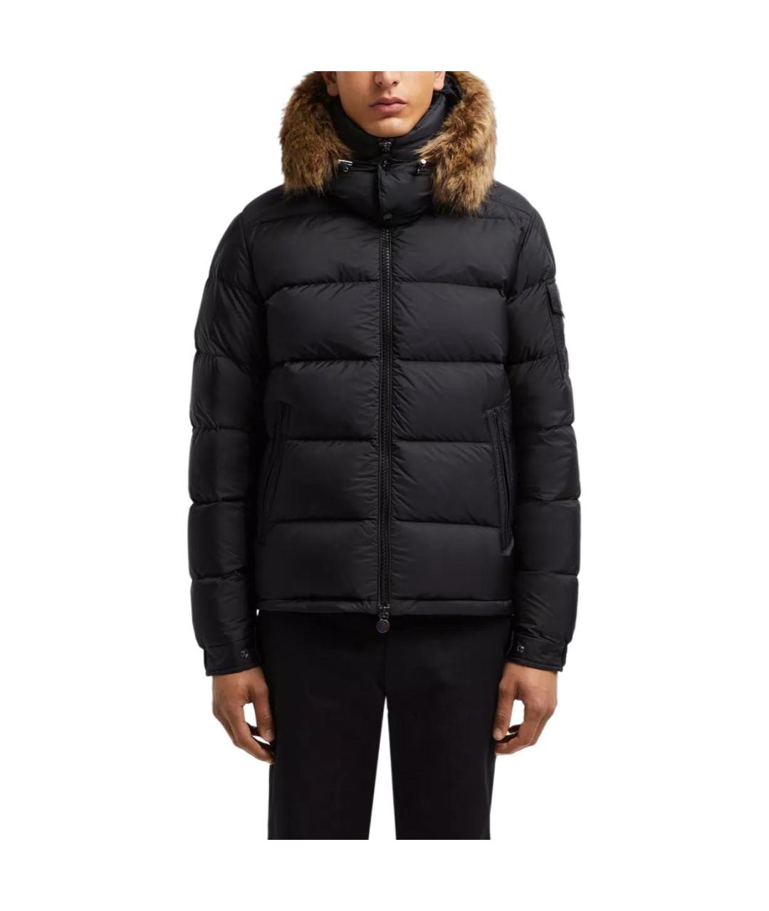 MONCLER Черный пуховик, фото 3