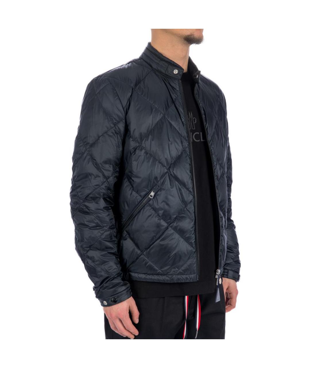 MONCLER Черный пуховик, фото 3