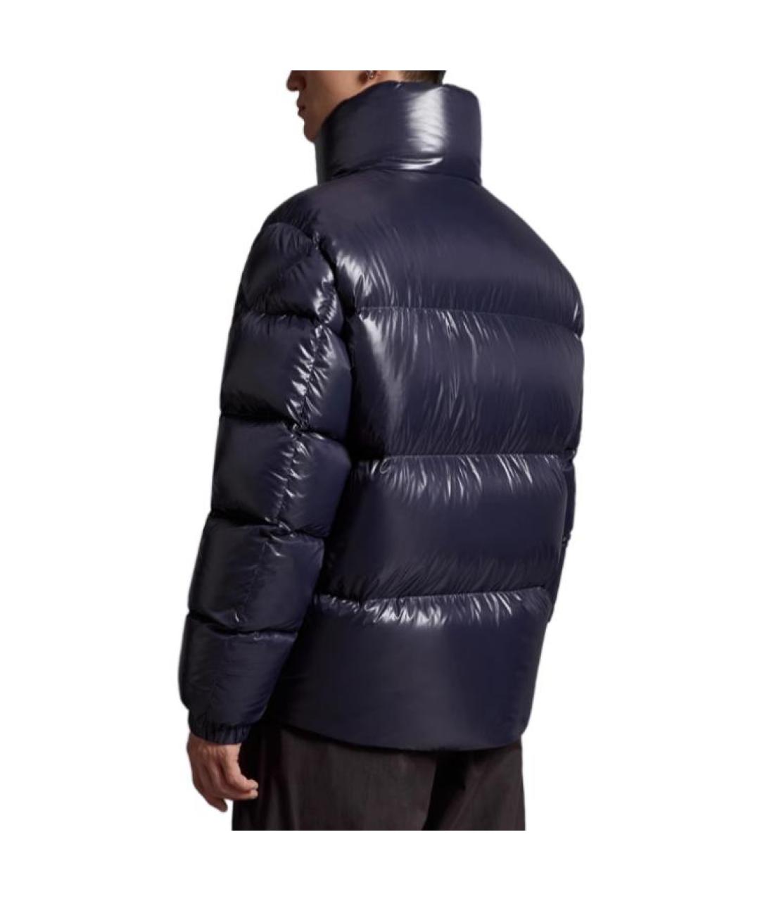 MONCLER Темно-синий пуховик, фото 2