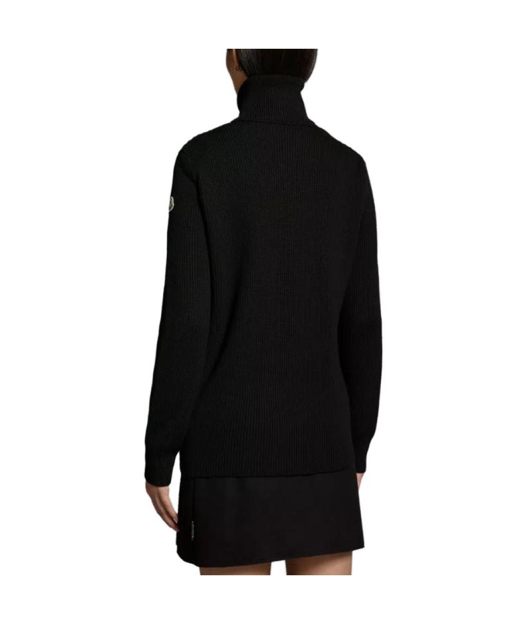 MONCLER Черный пуховик, фото 3