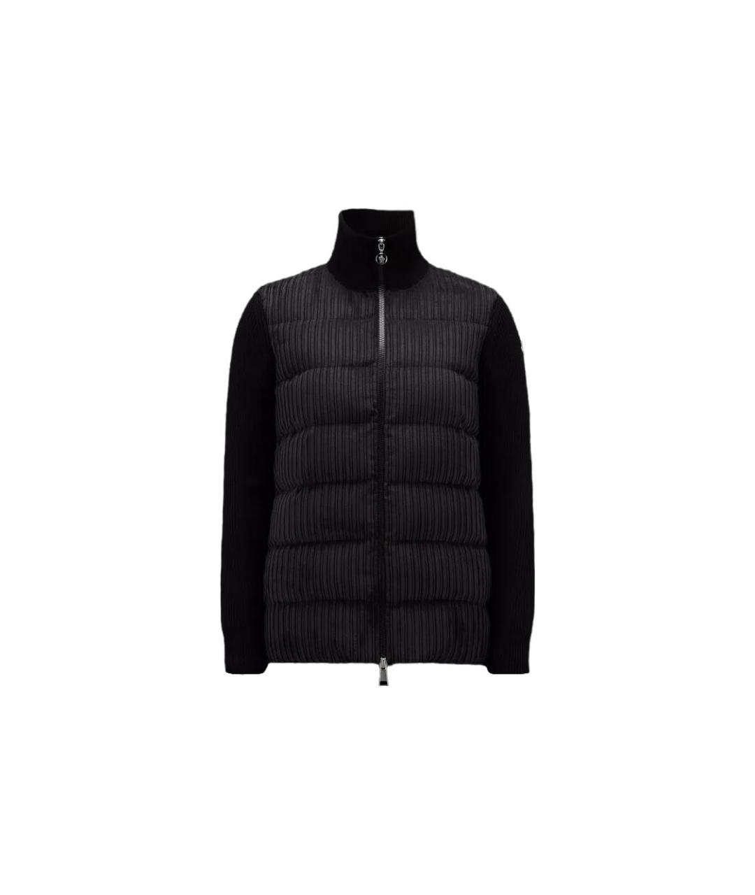 MONCLER Черный пуховик, фото 5