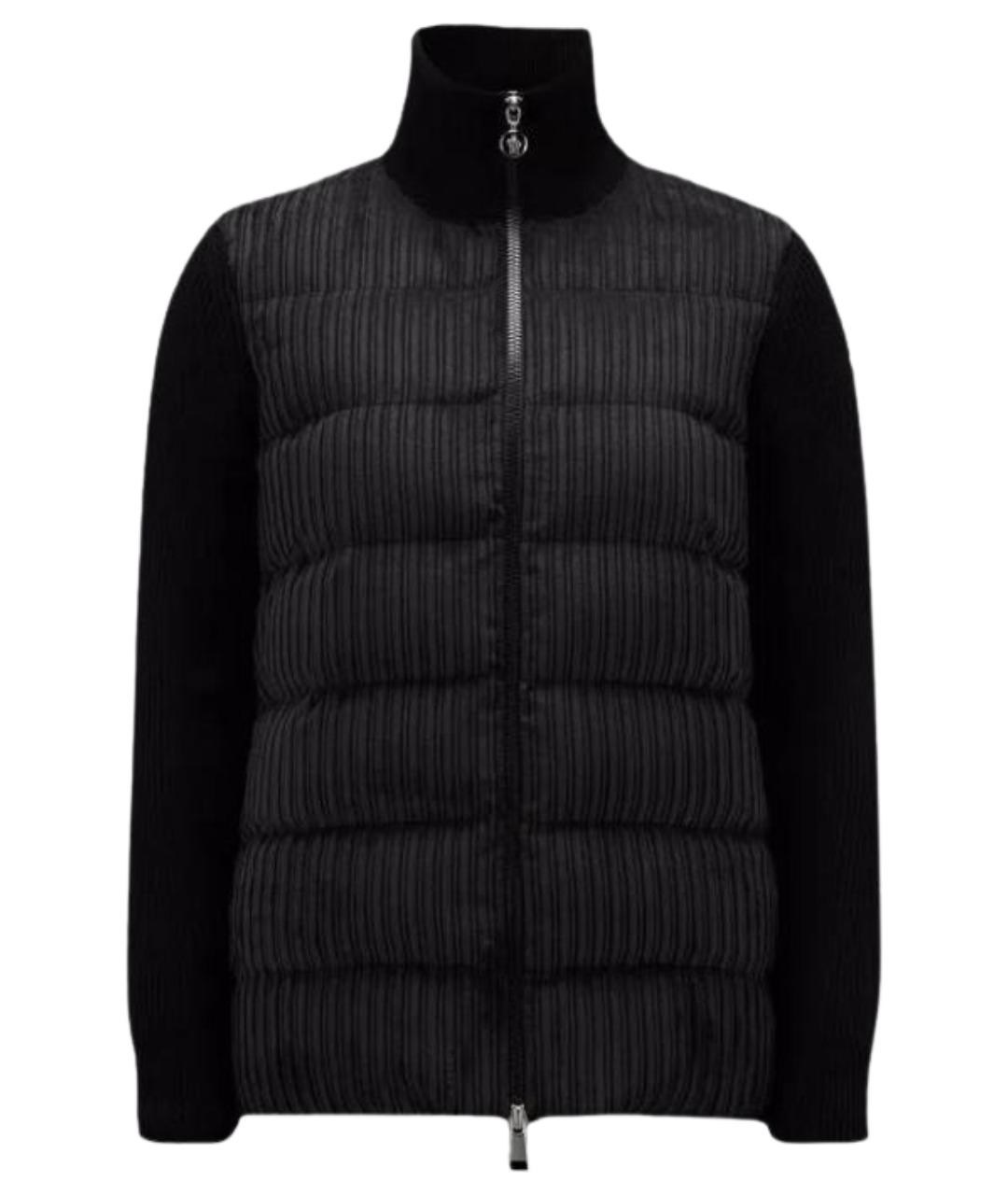 MONCLER Черный пуховик, фото 1