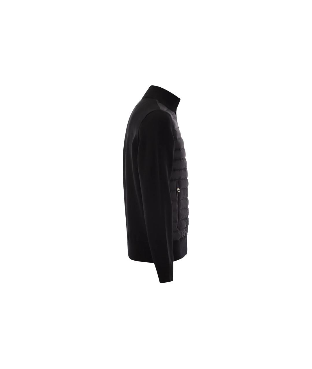 MONCLER Черный пуховик, фото 3