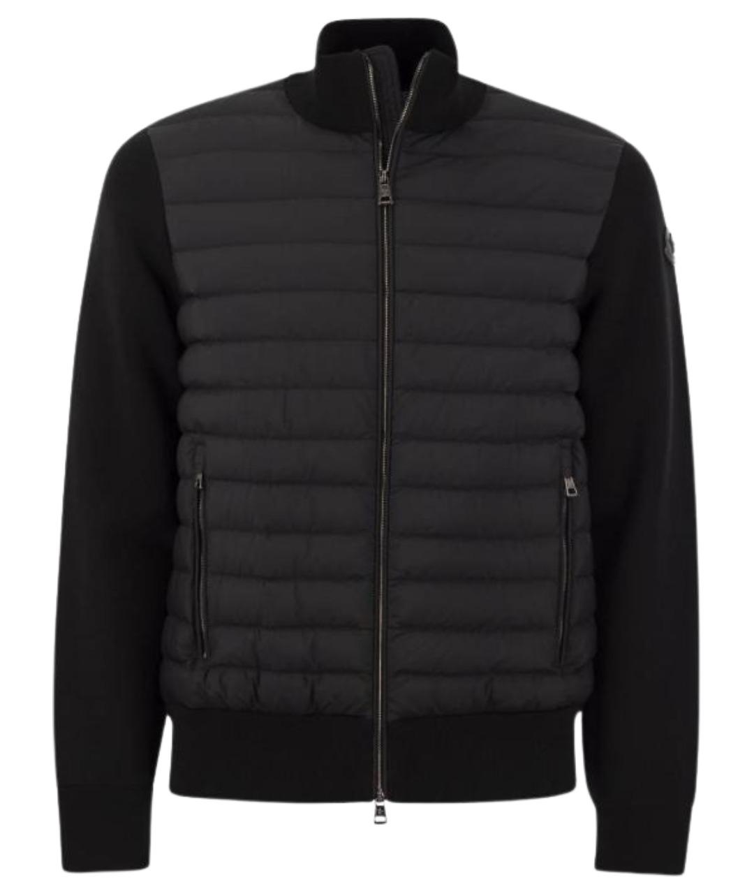 MONCLER Черный пуховик, фото 1